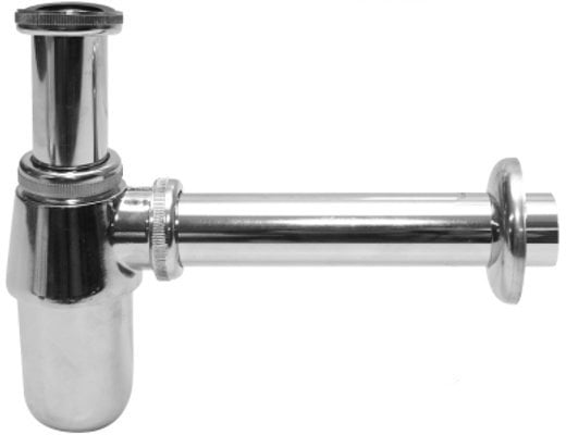 Instadrain syfon do umywalki butelkowy bez spustu metalowy, chrom 708