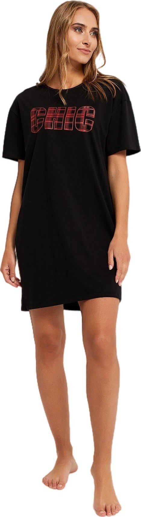 Italian fashion Koszula nocna dam. UMKA kr.ręk. r.3/4, 5/6 S/M