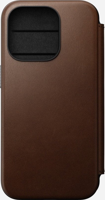 Nomad Nomad Modern Leather Folio, brown - iPhone 15 Pro