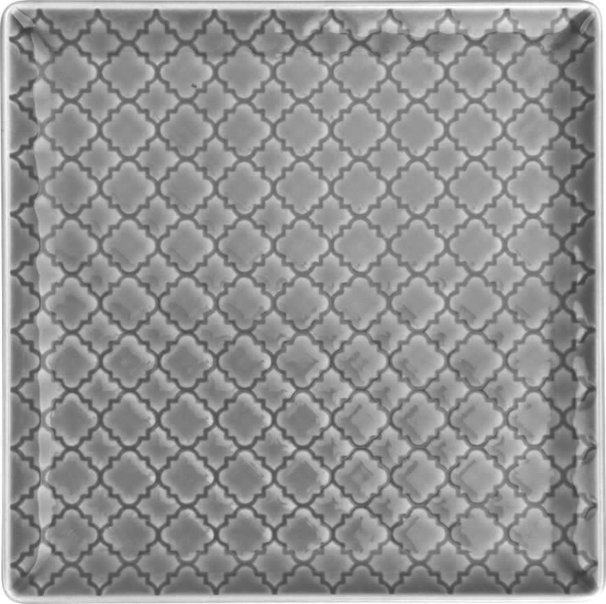 Lubiana Talerz płytki kwadratowy 17cm Marrakesz szary