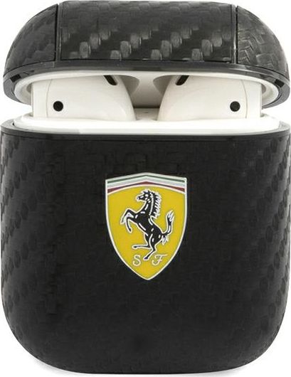 Ferrari Etui ochronne FESA2CABK do AirPods 1/2 czarne