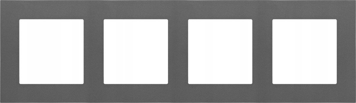 Kontakt-Simon Ramka poczwórna Kontakt-Simon 55 TR4/116 LINE grafitowy mat