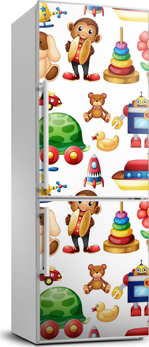 Tulup Naklejka samoprzylepna na lodówkę 60x180 cm Zabawki