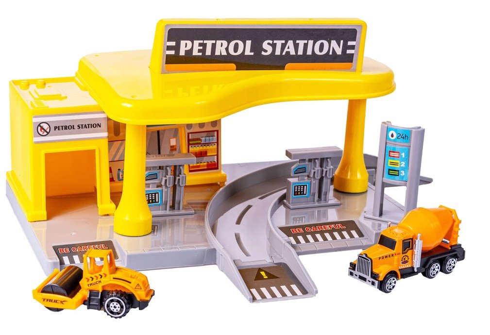 STACJA BENZYNOWA POJAZD BUDOWA WALEC BETONIARKA