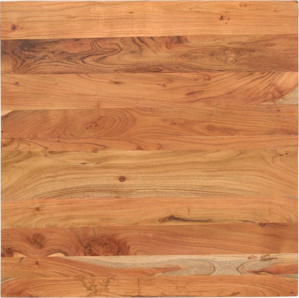 vidaXL Blat stołu, 80x80x2,5 cm, kwadratowy, lite drewno akacjowe