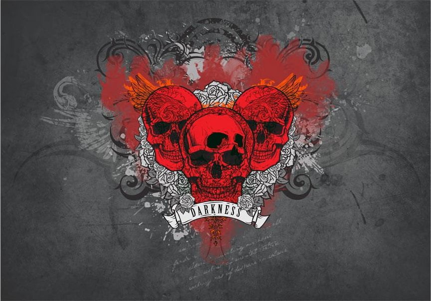 DecoNest Fototapeta - Darkness - 200X140