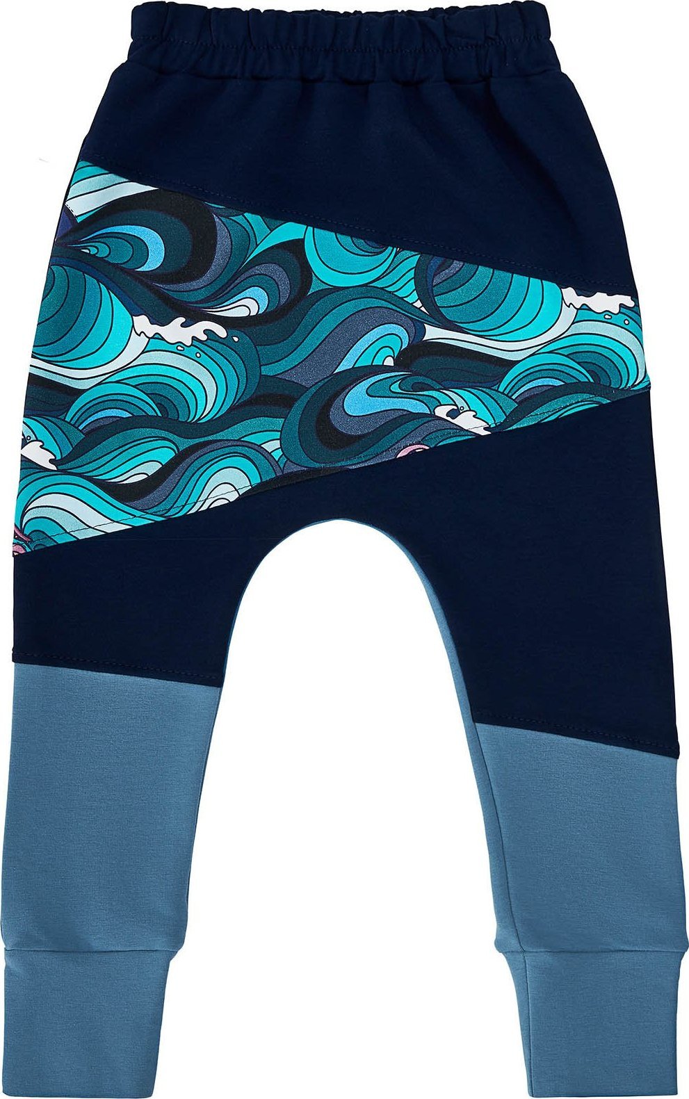 MammaMia Spodnie baggy Fale 122