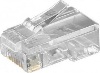 Goobay GOOBAY 10x RJ45 Western plug for flat cable unshielded version - 50252