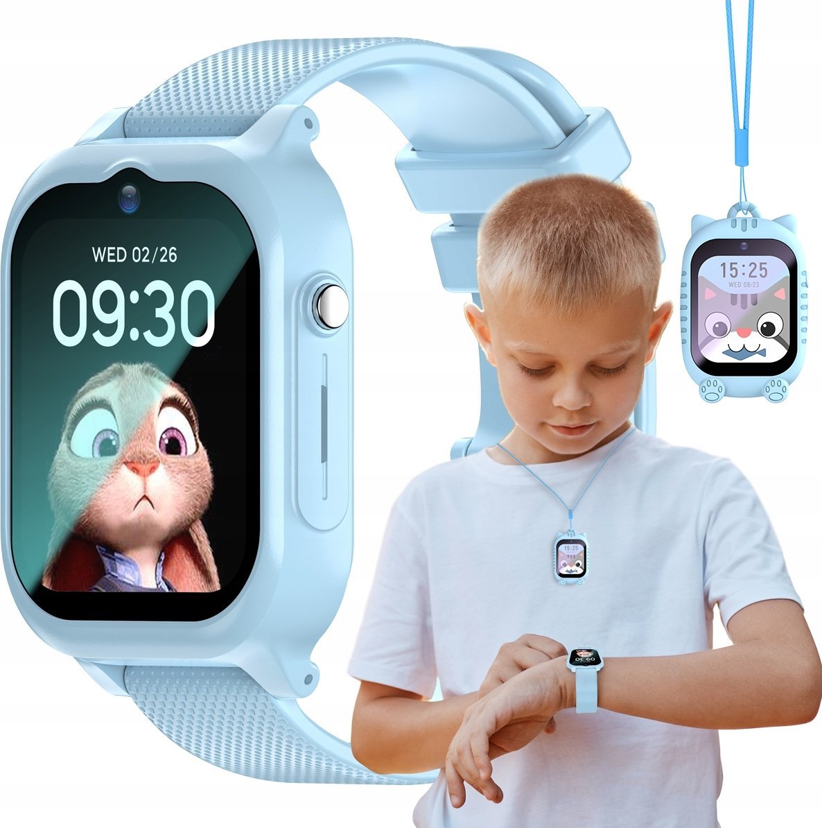 SMARTWATCH DLA DZIECI LOKALIZATOR GPS 4G ROZMOWY WIDEO APARAT PL + GRATIS