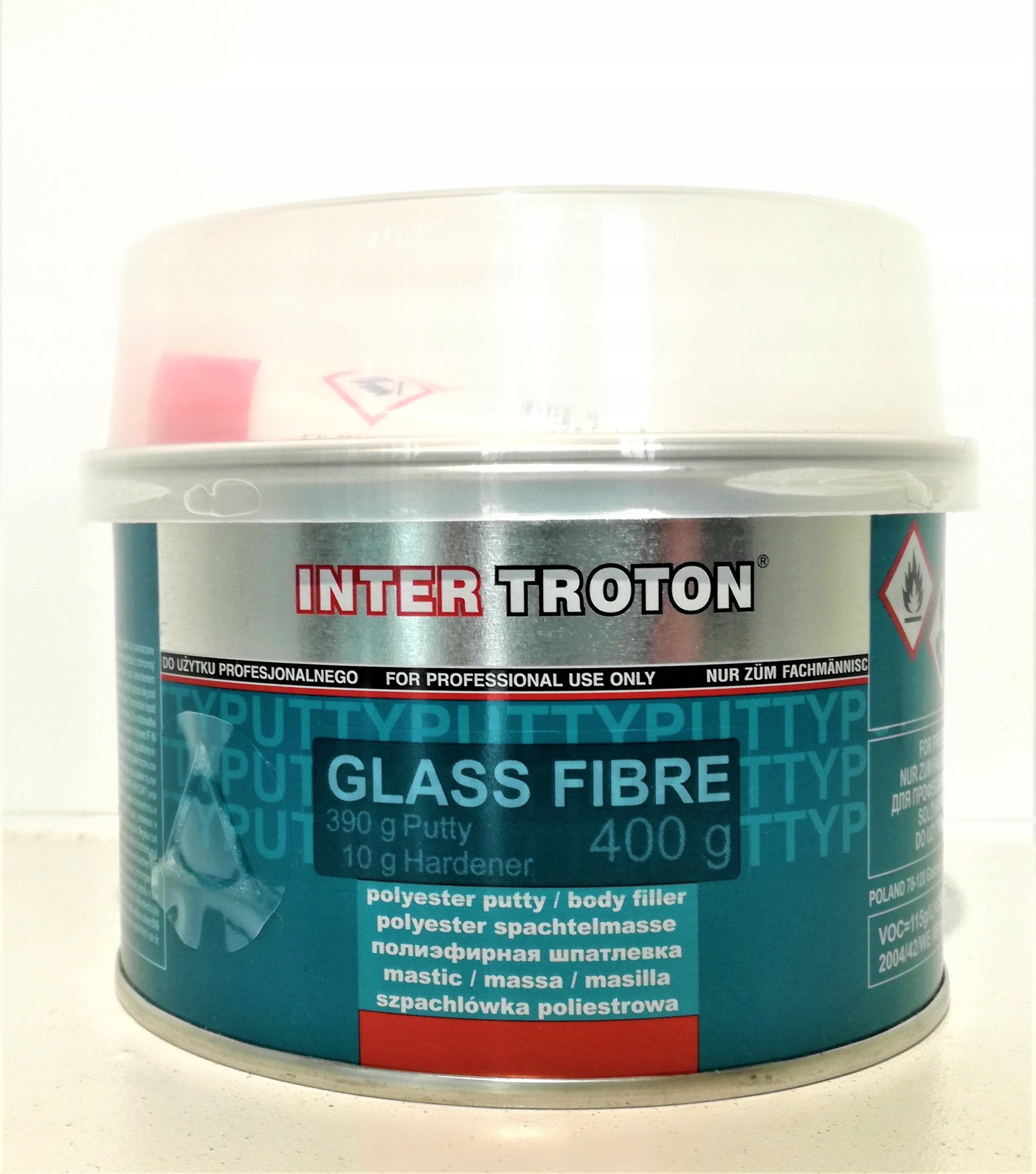 GLAZE WITH FIBERGLASS 0,4 KG