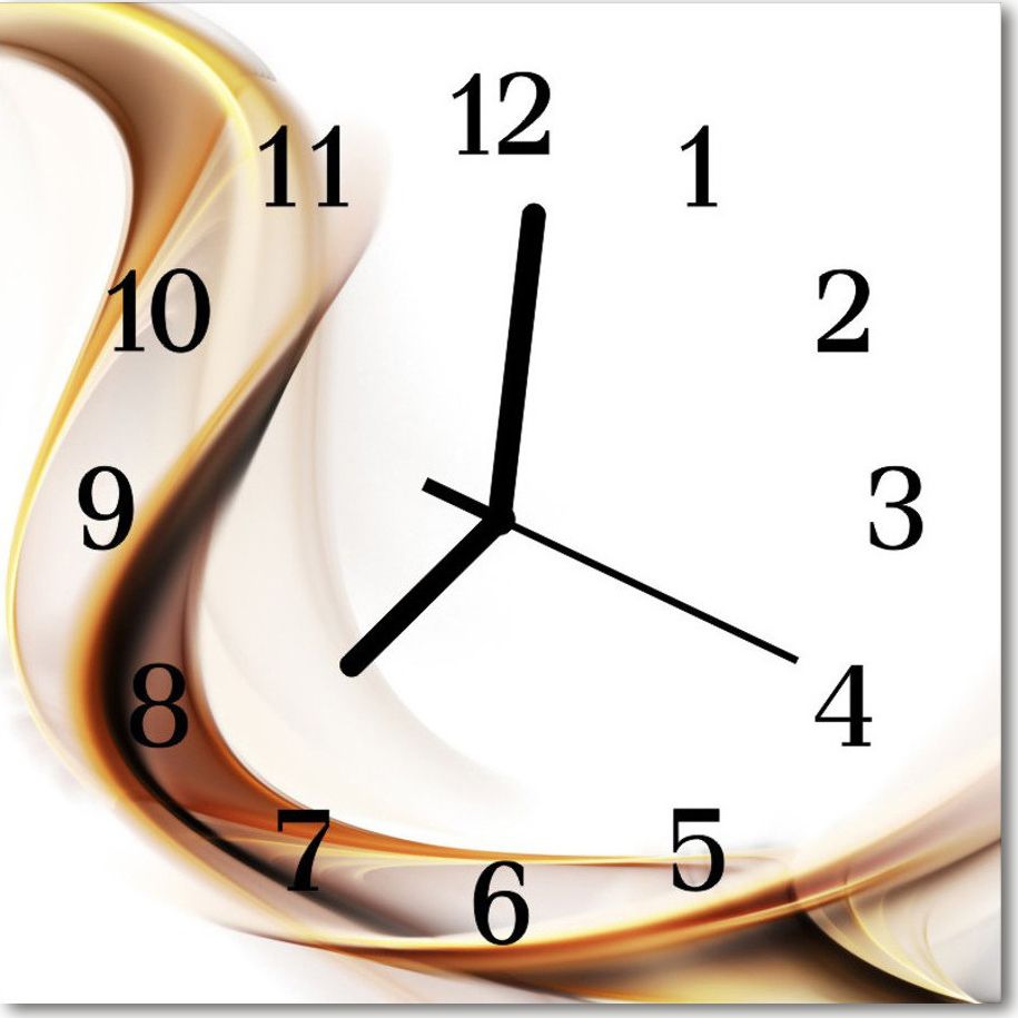 Tulup Zegar szklany ścienny Cichy Abstrakcja Sztuka 30x30 47667244