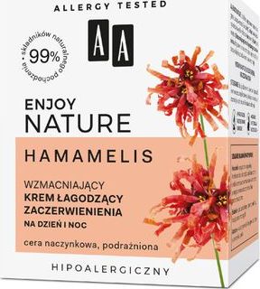 AA Enjoy Nature wzmacniający krem łagodzący zaczerwienienia na dzień i noc 50 ml
