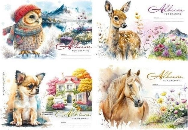 Blok rysunkowy A4/24K 100g/m2 FRESH