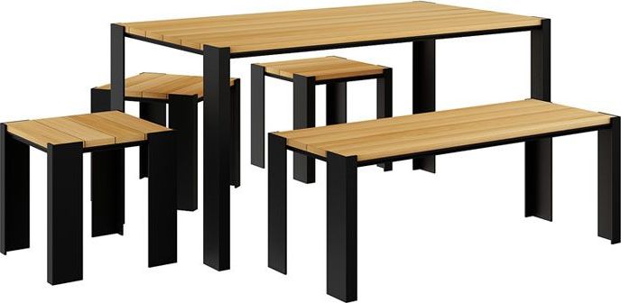 Elior komplet mebli ogrodowych Redis 180cm, 24 kolory, Teak (2158.2246)