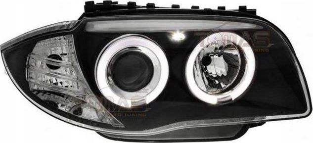 Depo Lampy przednie reflektory BMW E87 E81 Ringi Black