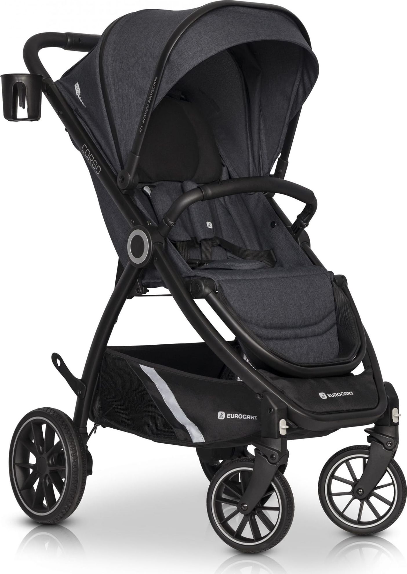 Wózek Euro-Cart Wózek spacerowy CORSO Coal