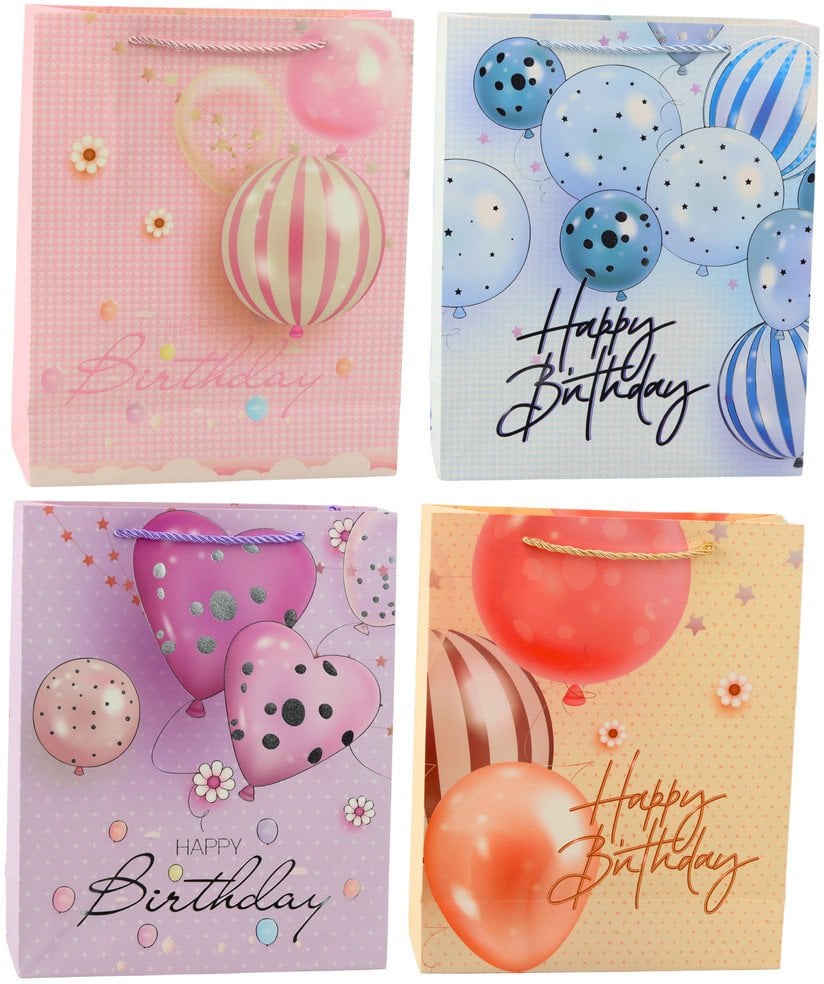 Torba Prezentowa Urodzinowa Balony Happy Birthday 32 x 26 x 12 cm