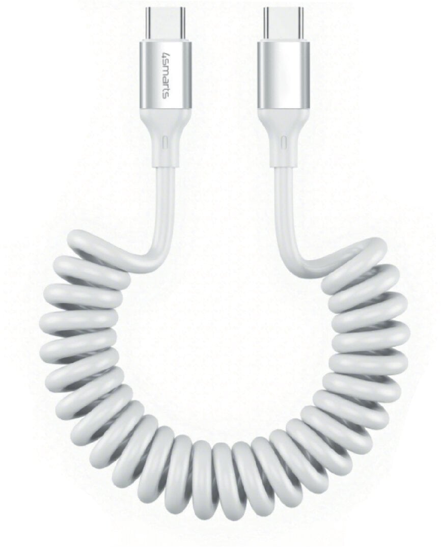 4smarts Kabel spiralny USB-C do USB-C 240W biały