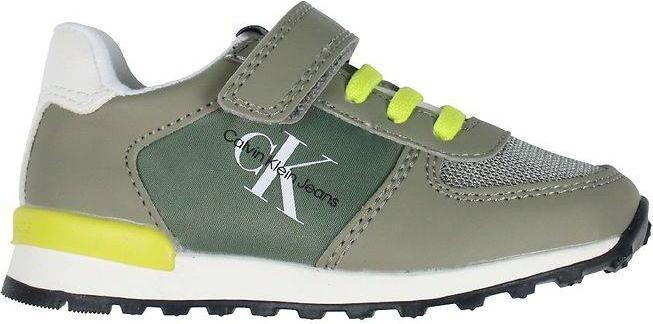 Calvin Klein CALVIN KLEIN zielone półbuty V1B9-80134-0208A170 32