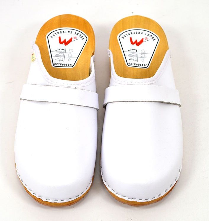 Wójciak Drewniaki damskie Wójciak 186 Białe 35