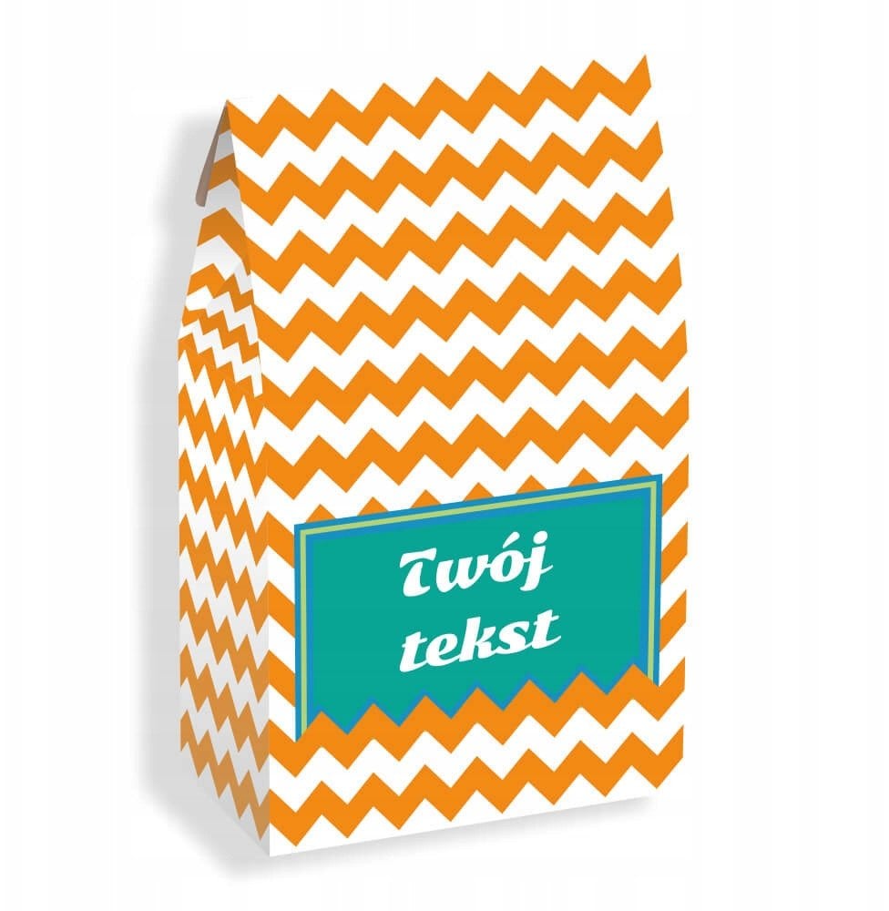 Gotowy zestaw prezentowy personalizowany POMARAŃCZOWY herbata sypana PREMIUM różne smaki mix 10szt. prezent upominek podziękowanie dla kobiety faceta