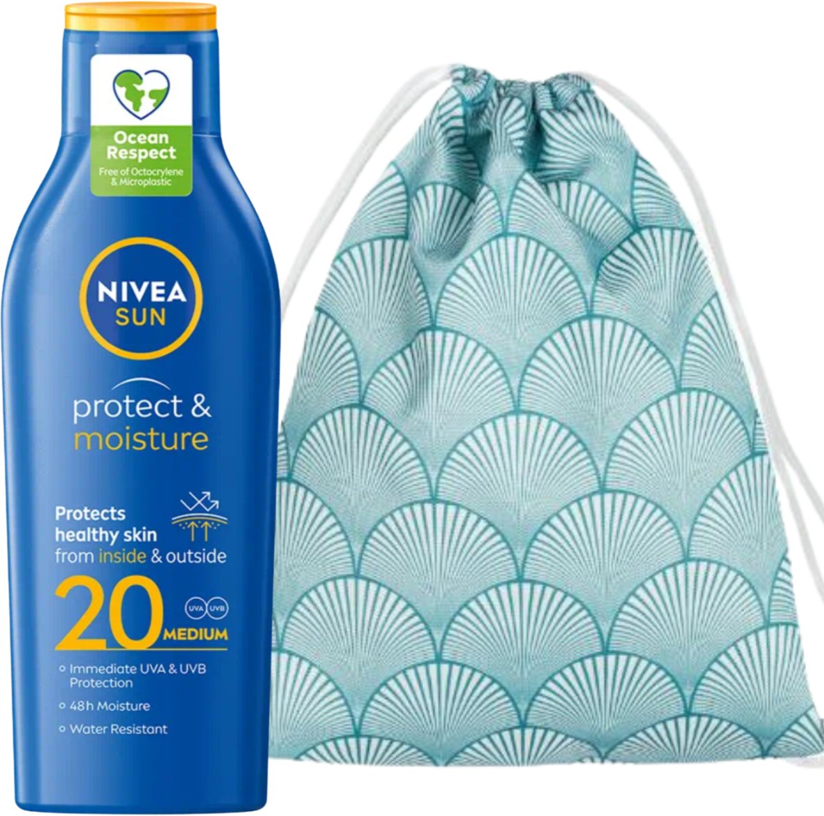 Nivea Protect & Moisture SPF20 Balsam + Plecak Plażowy