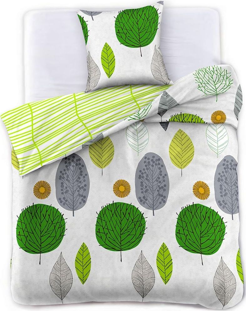 Decoking DecoKing pościel makosatyna ZIELONYLEAF 200x220+70x90*2