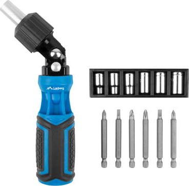 Lanberg Śrubokręt z grzechotką + 6 nasadek + 6 bitów (NT-0809)