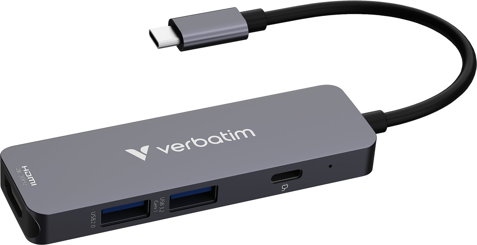Hub USB Verbatim Multi Port Essentials USB-C PD, USB-A 3.0, USB-A 2.0, HDMI