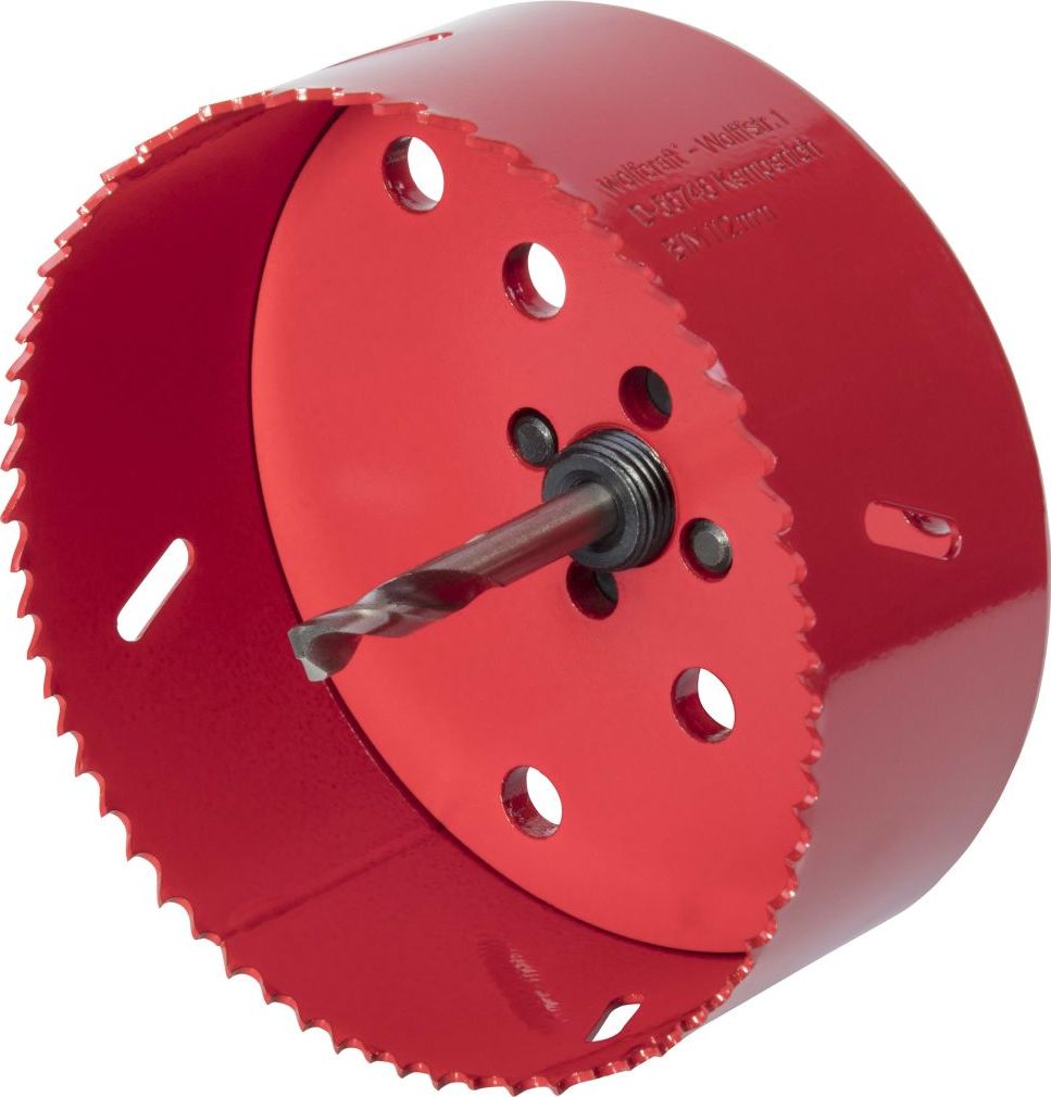 Wolfcraft wolfcraft Otwornica bimetalowa, 112 mm, czerwona, 5496000