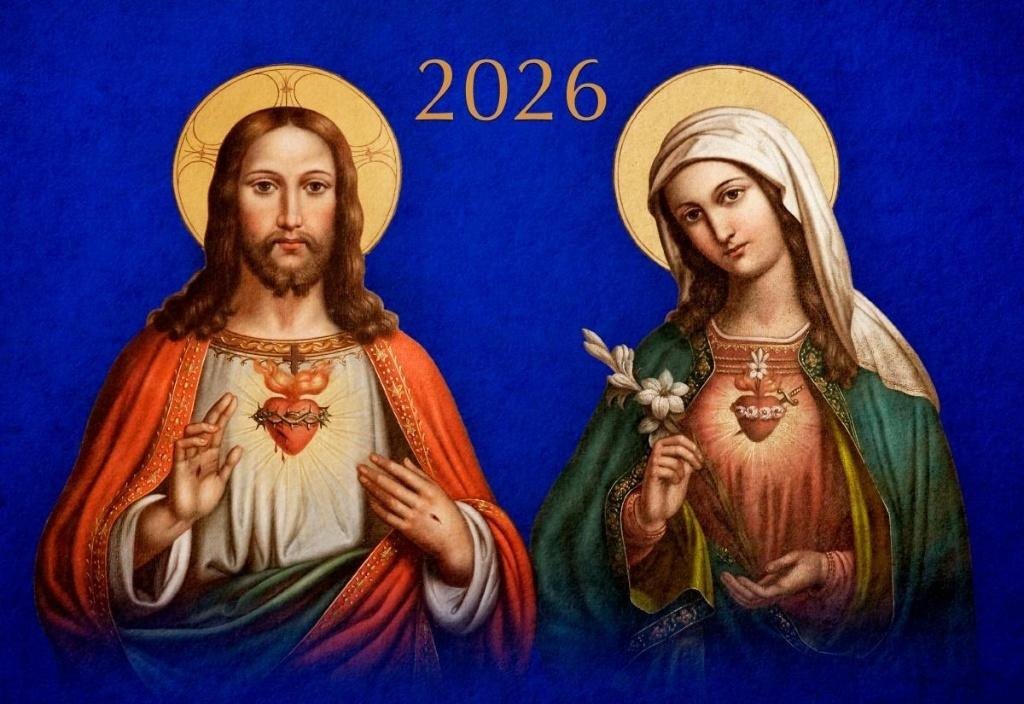 Kalendarz 2026 trójdzielny Najświętsze Serce EDUKAMP