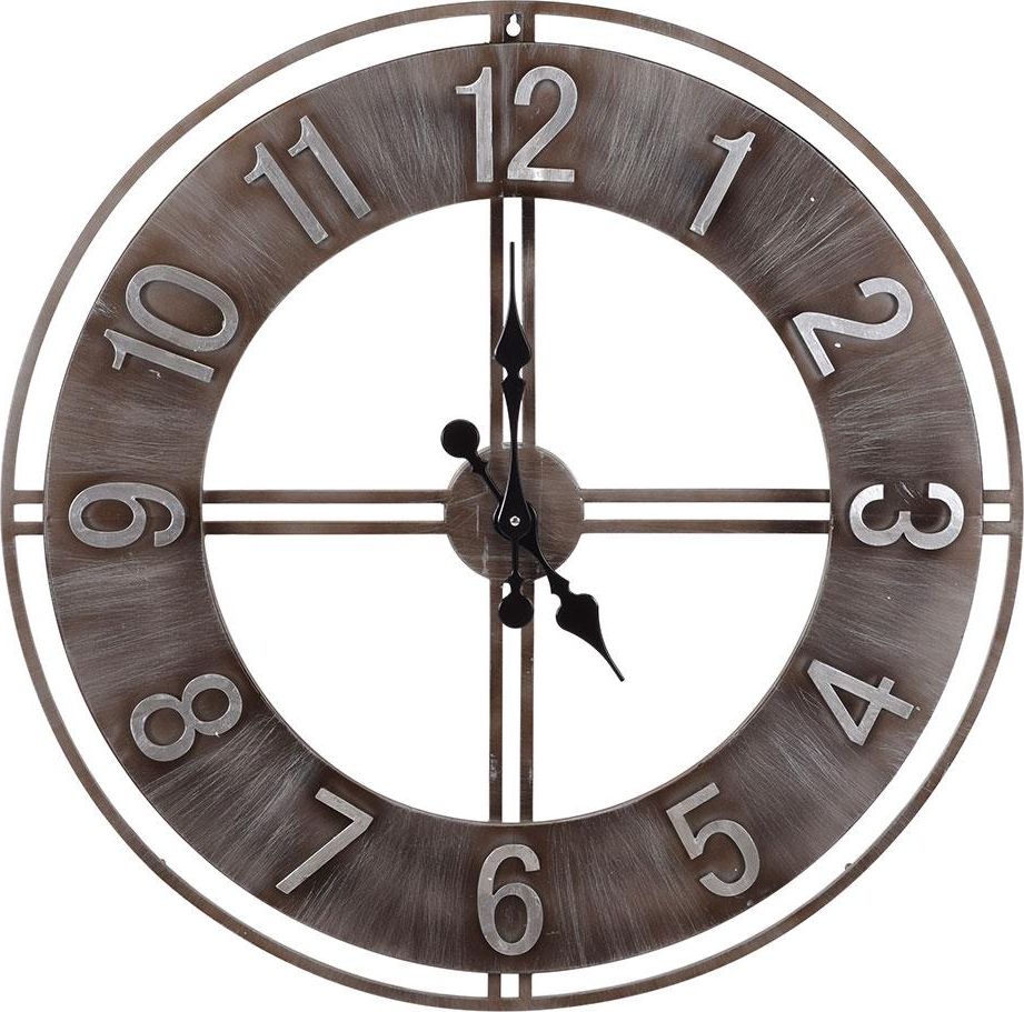 H&S Decoration Zegar ścienny metalowy Loft 76 cm