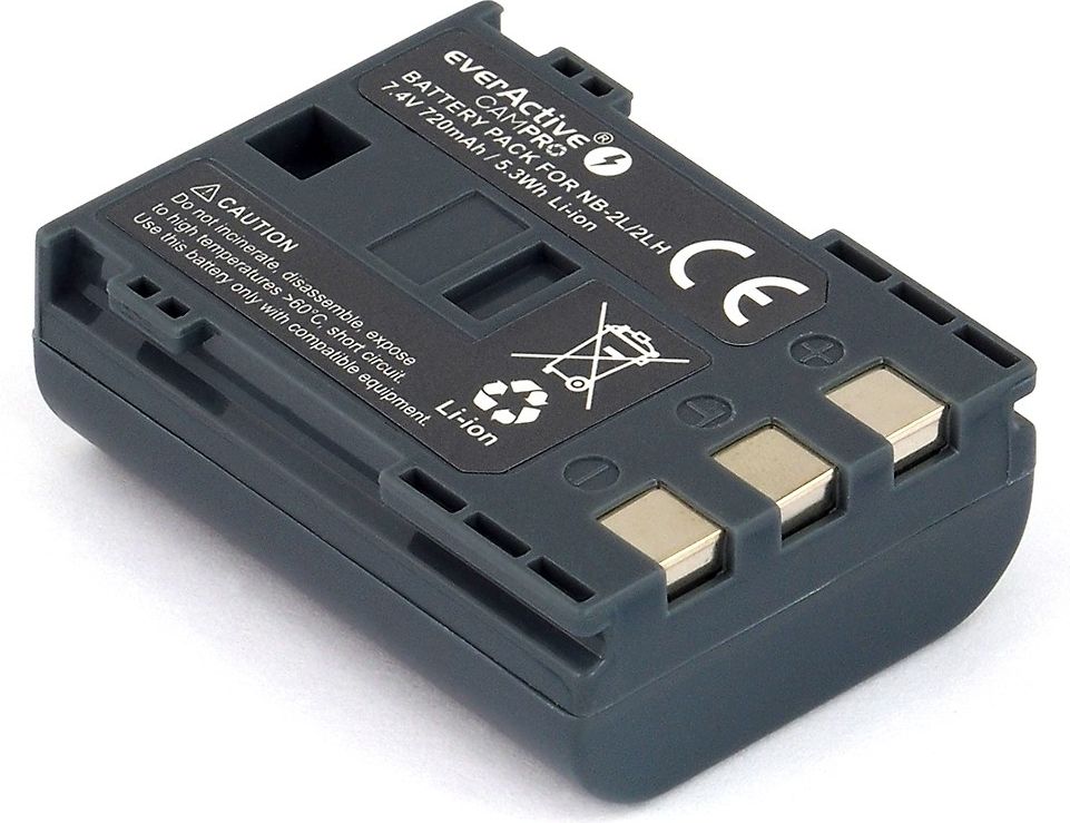 Akumulator EverActive zamiennik Canon NB-2L / NB-2LH, 720 mAh (EVB017)