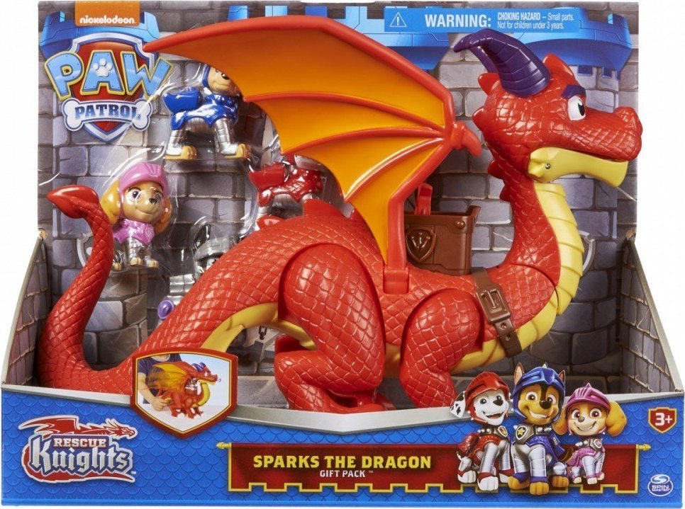 Figurka Spin Master Psi Patrol Odwazni Rycer ze zestaw ze smokiem