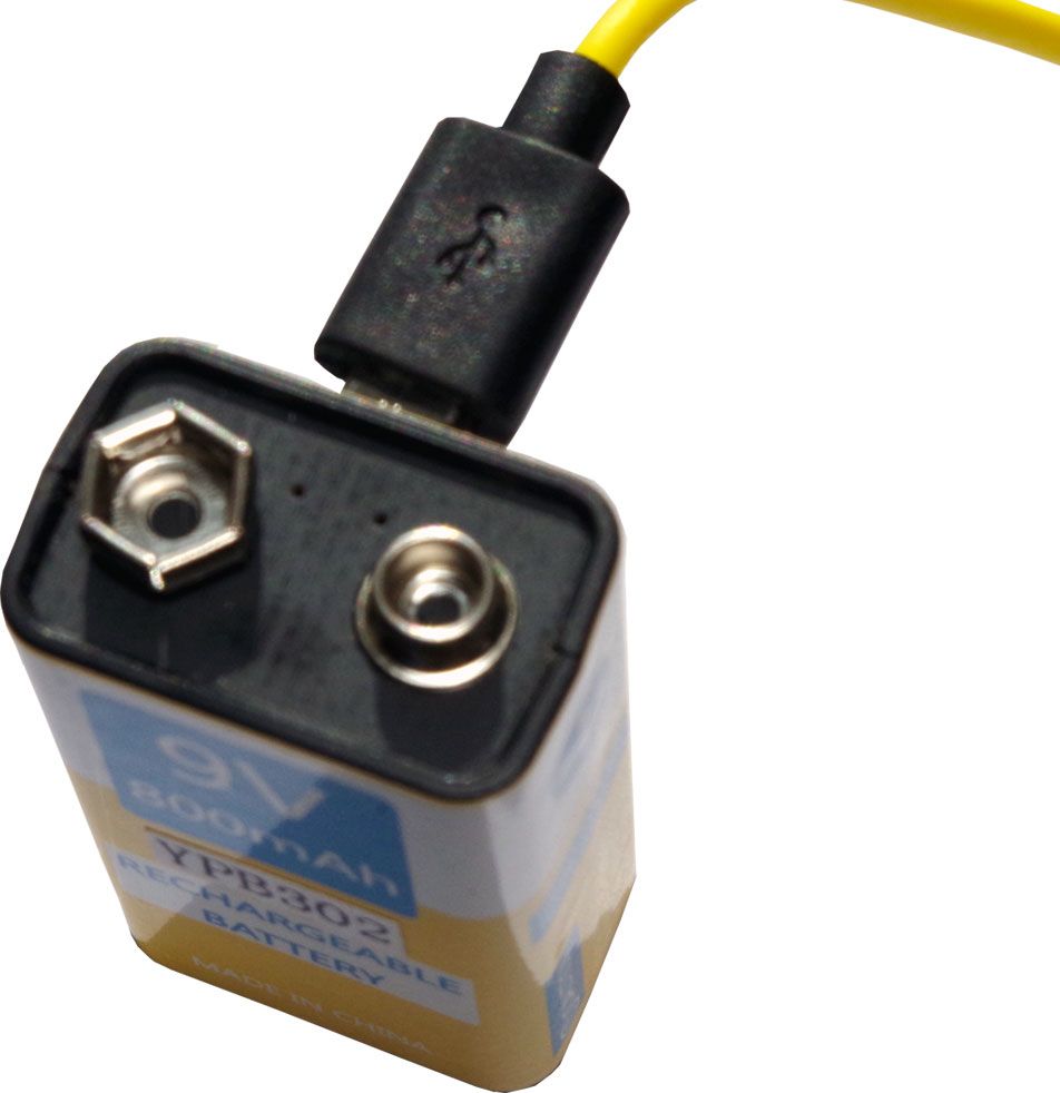 CR123 Akumulator żółte 9V Block 800mAh 1 szt.