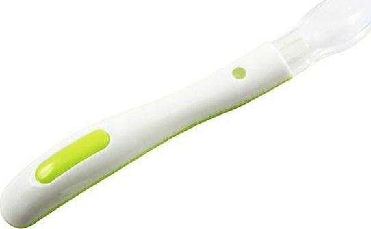 Poupy Łyżeczka silikonowa do pierwszych posiłków Zielona 4m+ POUPY