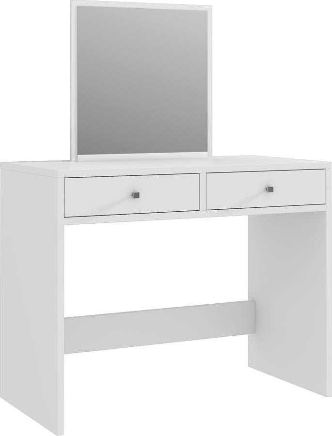 Meblowa 1 Toaletka PATRICIA biały mat do makijażu w stylu skandynawskim MEBLOWA 1