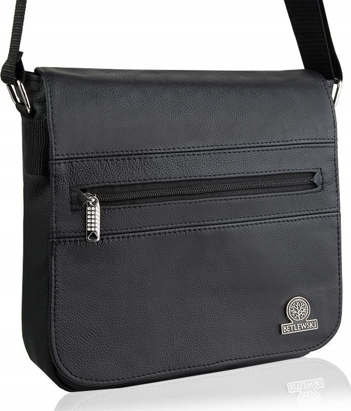 Betlewski Skórzana Torba Męski Z Klapą Betlewski Skóra Ramię, Btg-06