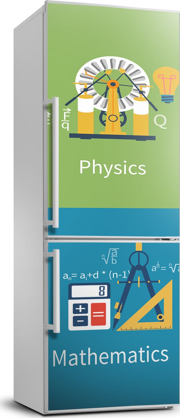 Tulup Naklejka samoprzylepna na lodówkę 70x190 cm Przedmioty szkolne