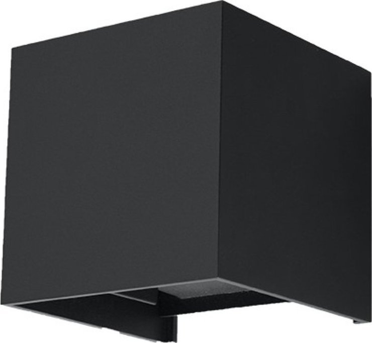 Kinkiet Sollux Kinkiet Luca Czarny Led Ip54 Led 6W Sollux Lighting