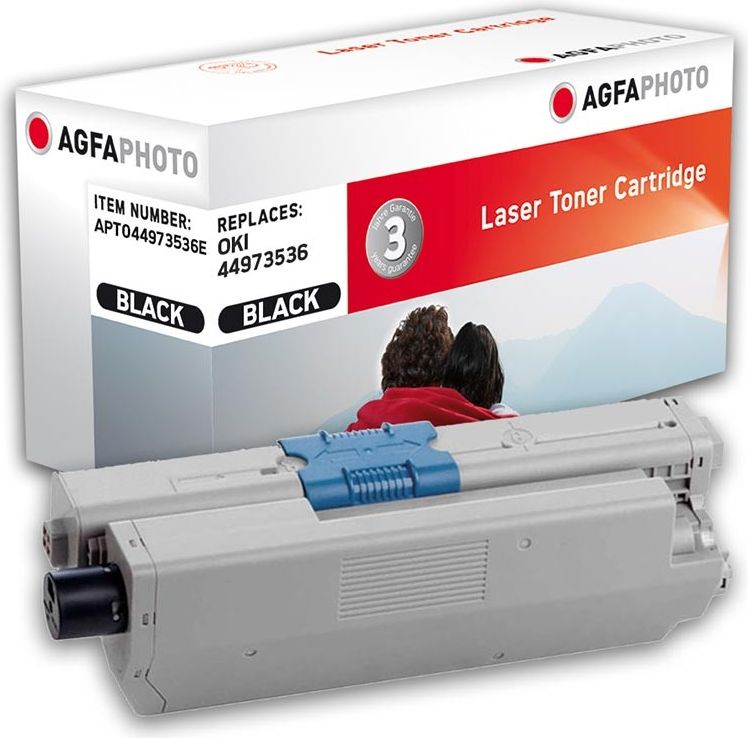 Toner AgfaPhoto APTO44973536E Black Zamiennik 44973536 (APTO44973536E)