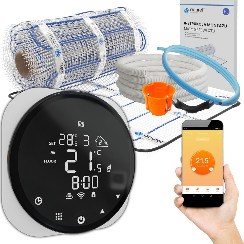 Acurel Kompleksowy Zestaw elektrycznego ogrzewania podłogowego - Acurel AD136 4,5m2