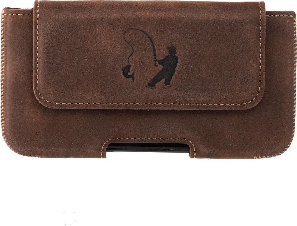 Surazo Kabura na pasek Belt case - Orzechowy - Wędkarz Samsung Galaxy S5 Mini