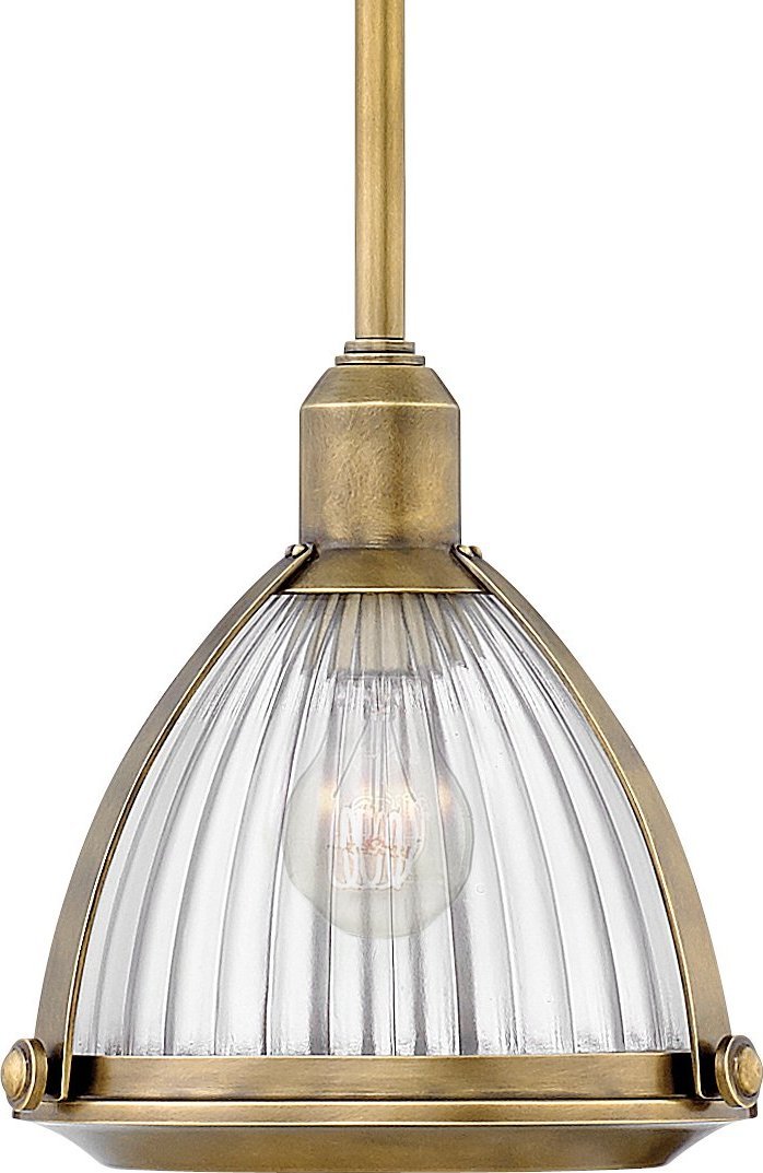 Lampa wisząca Quintiesse Lampa wisząca Elroy - 1 źródło światła - Stary mosiądz (QN-ELROY-HB) - Quintiesse