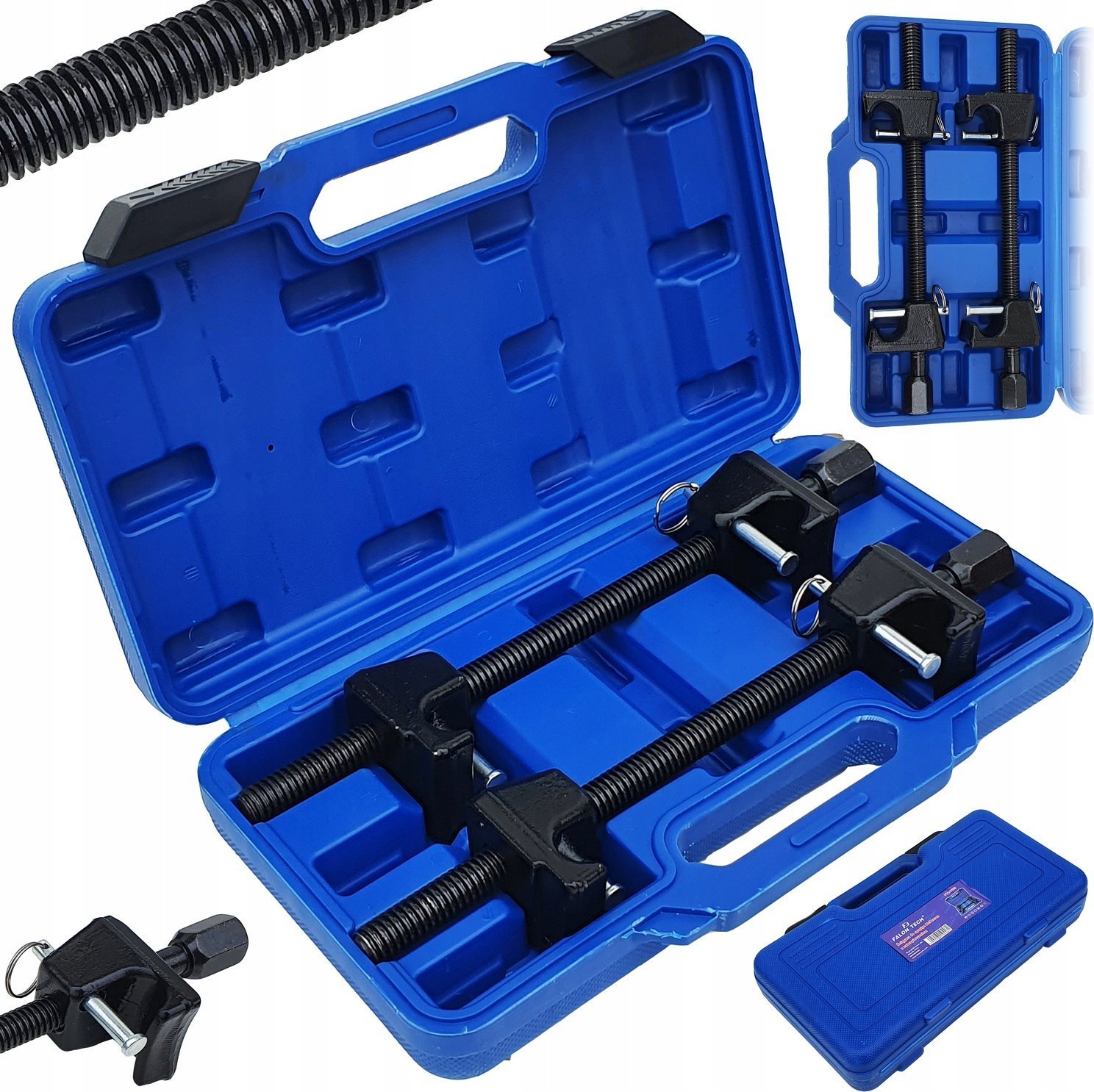 Falon-Tech ŚCIĄGACZ ŚCIĄGACZE ŚCISKI SPRĘŻYN AMORTYZATORÓW Z ZABEZPIECZENIEM MC Person