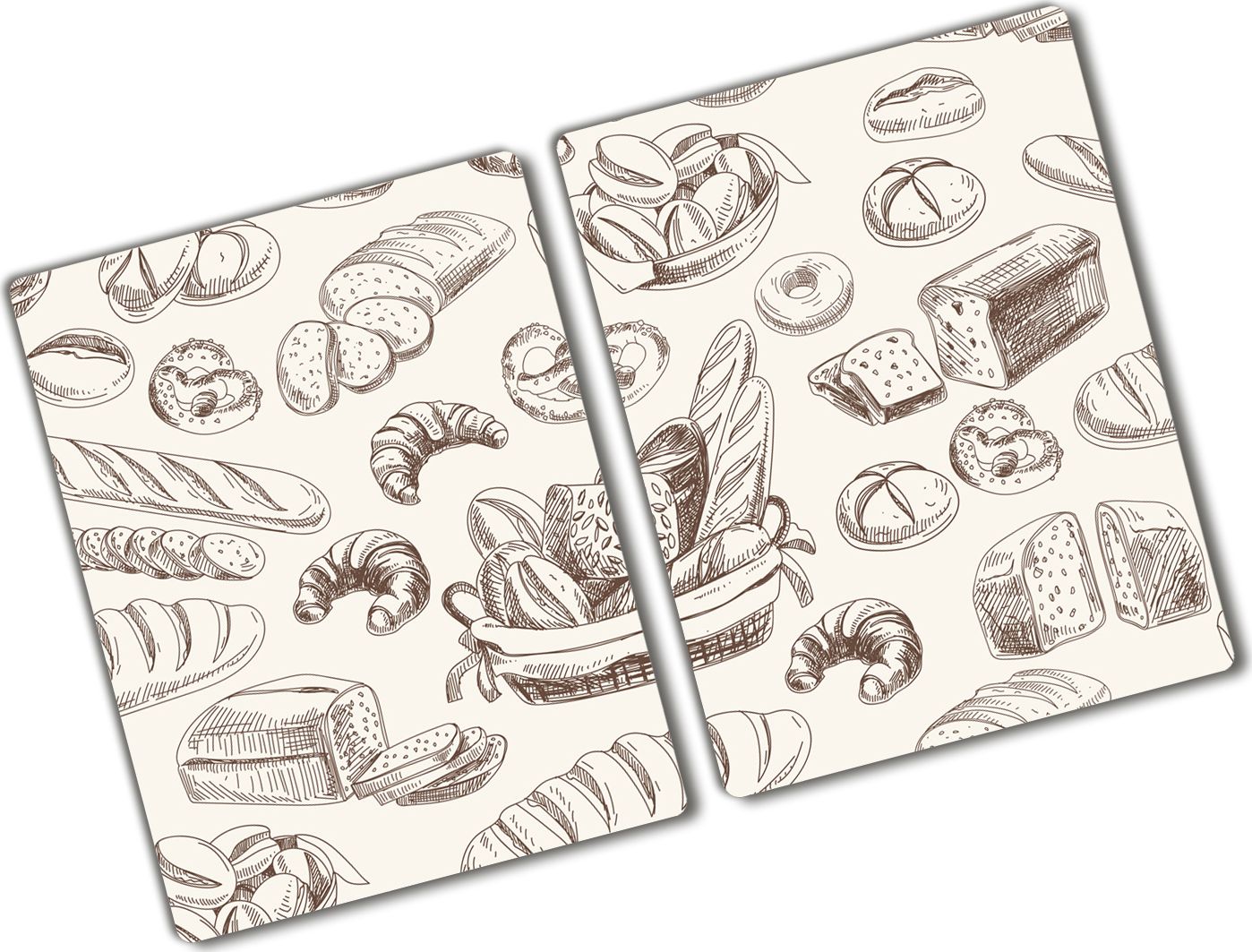 Deska do krojenia Tulup szklana Pieczywo 2 52x2szt.