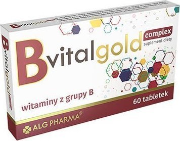 Alg Pharma B vitalgold complex, 60 tabletek - Długi termin ważności!