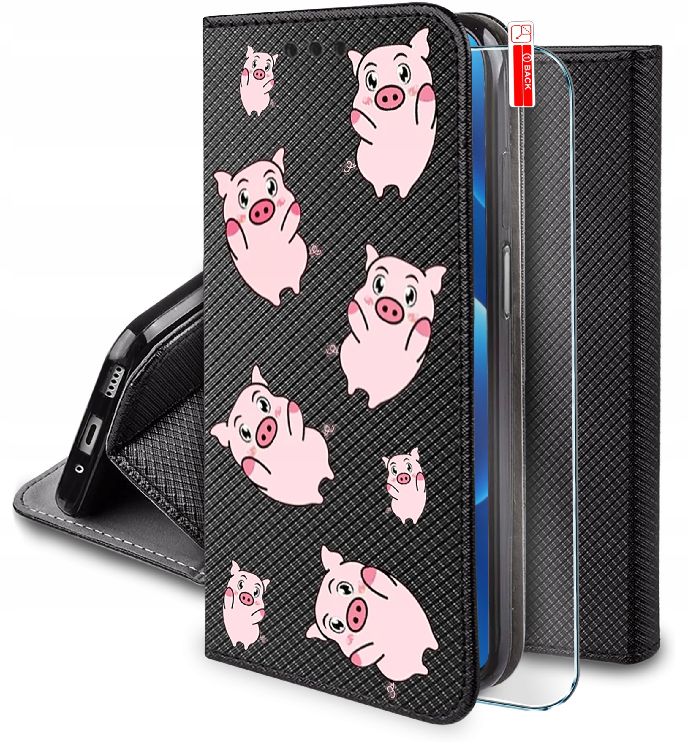 Etui do Oppo A5 4G|5G MAGNET WZORY CASE + SZKŁO 9H