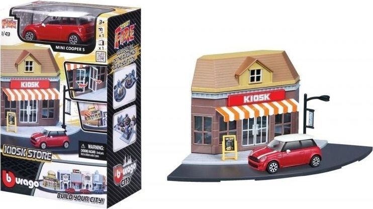 Bburago Street Fire Bburago City Kiosk Store 1:43 BBURAGO