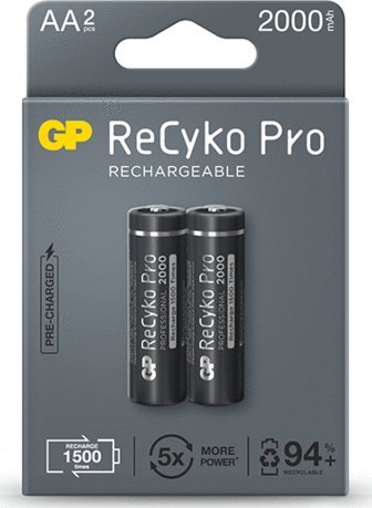GP 2 X AKUMULATORKI AA / R6 RECYKO PRO NI-MH 2000MAH 210AAHCB-5EB2